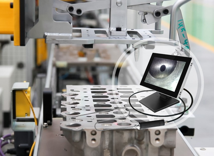 精密加工、鑄造檢測方案丨深圳微視F系列臺式工業(yè)內(nèi)窺鏡助力鑄件內(nèi)部檢測